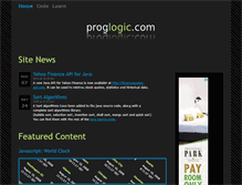 Tablet Screenshot of proglogic.com